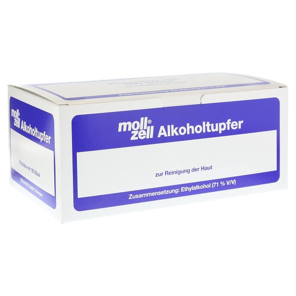Moll-zell Alkoholtupfer 100 St