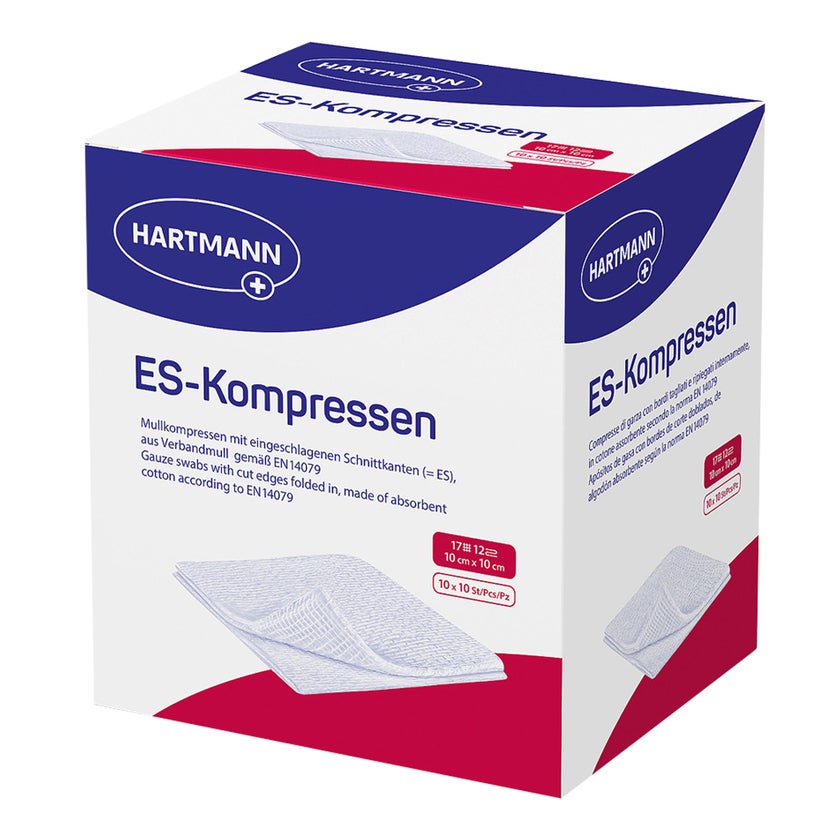 ES-Kompressen steril10x10 cm 12f 10X10 St