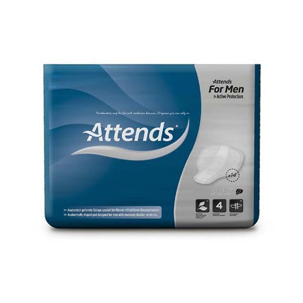 Attends for Men 4 Einlagen für Männer 12X14 St
