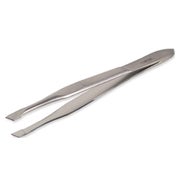 Haarpinzette schräg rostfrei, 8 cm 1 St