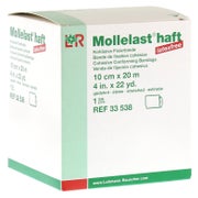 Produktabbildung: Lohmann Rauscher Mollelast haft Kohäsive Fixierbinde Latexfrei 1 Stück - Weiß / 10 cm x 20 m 1 St