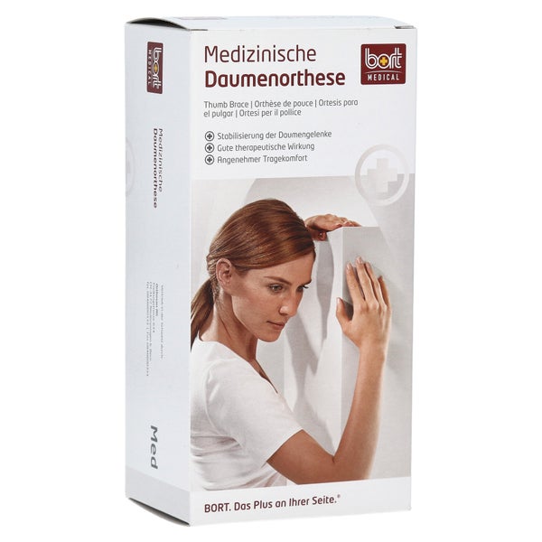 BORT Soft Daumenschiene lang S schwarz 1 St