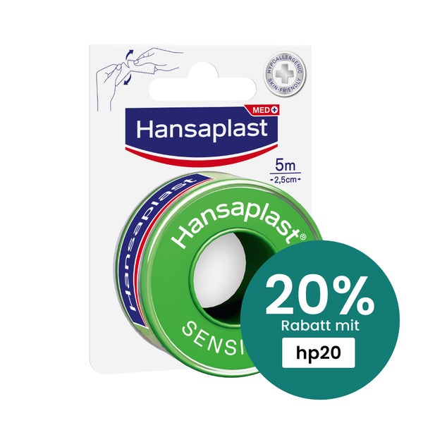 Hansaplast Fixierpflaster sensitive 2,5 cm x 5 m 1 St