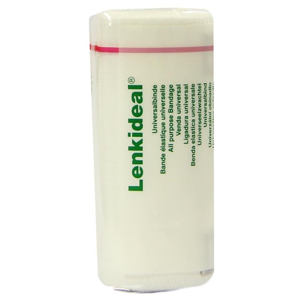 Lohmann & Rauscher Lenkideal Idealbinde, dauerelastisch, mit Verbandklammern, weiß - 1 Stück, einzeln eingesiegelt, Maße: 10 cm x 5 m 1 St