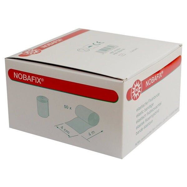 Noba Nobafix Hospital Fixierbinden, elastisch, 4 cm x 4 m, 50 Stück 50 St