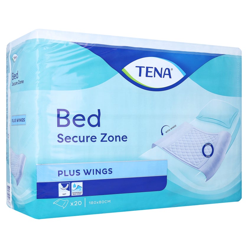 TENA Bed Plus Wings Inkontinenz-Schutzunterlagen 180 x 80 cm 20 St