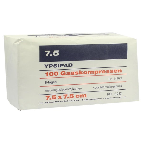 Mullkompressen Ypsipad 7,5x7,5 cm unster 100 St