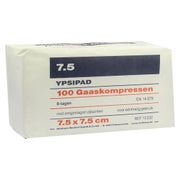 Holthaus Medical YPSIPAD Mullkompressen 8-fach unsteril (100 Stck.) - 7,5 x 7,5 cm 100 St