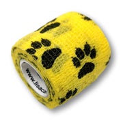 Produktabbildung: LisaCare selbstklebender Verband - Pfote Gelb - 5cm x 4,5cm 1 St