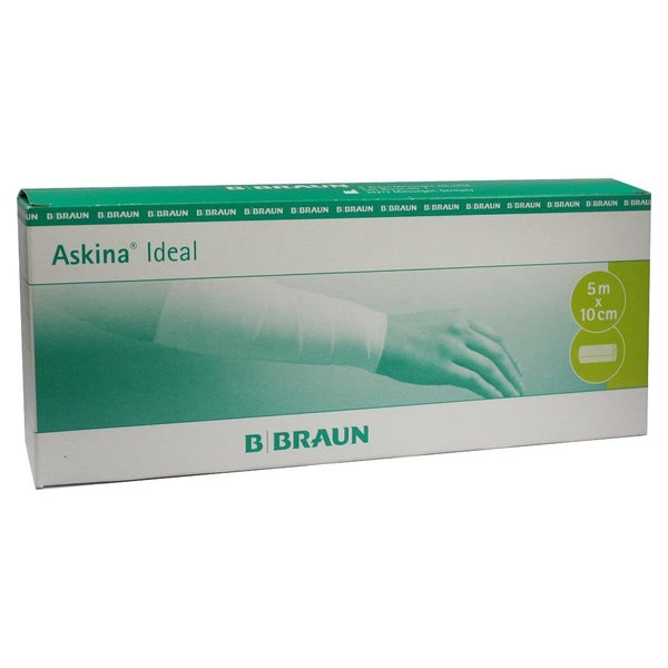 B. Braun Askina Ideal DIN-Idealbinde Baumwoll-Kompressionsbinde - 10 Rollen 10 cm x 5 m / Lose im Karton 10 St