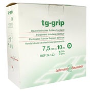 Lohmann & Rauscher tg grip Stütz-Schlauchverband, 10 m, querelastisch und hautfreundlich - 1 Stück, D (7,5 cm) für Arm (mittel), Unterschenkel 1 St