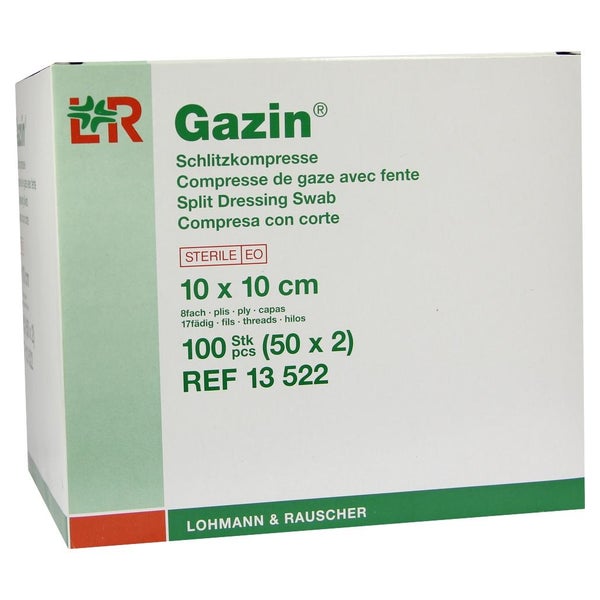 Lohmann Rauscher Gazin Mullkompresse steril - 10x10cm 50X2 St