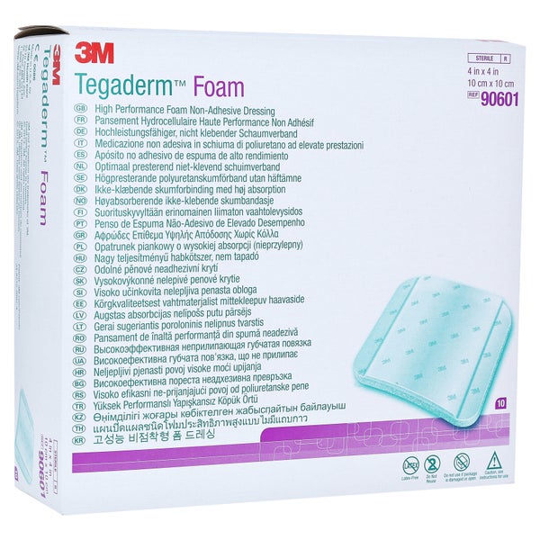 Tegaderm Foam N.klebend 10x10 cm 90601 10 St