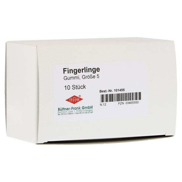 Fingerling Gummi Gr.5 transparent 10 St