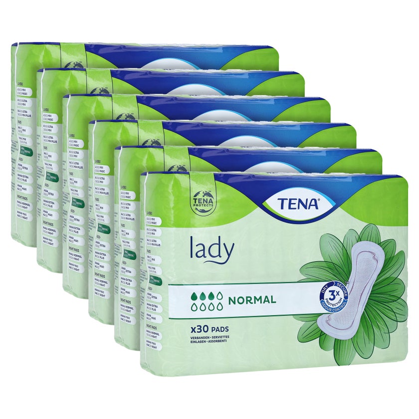 TENA Lady Normal Inkontinenzeinlagen, 30 Stück 6X30 St