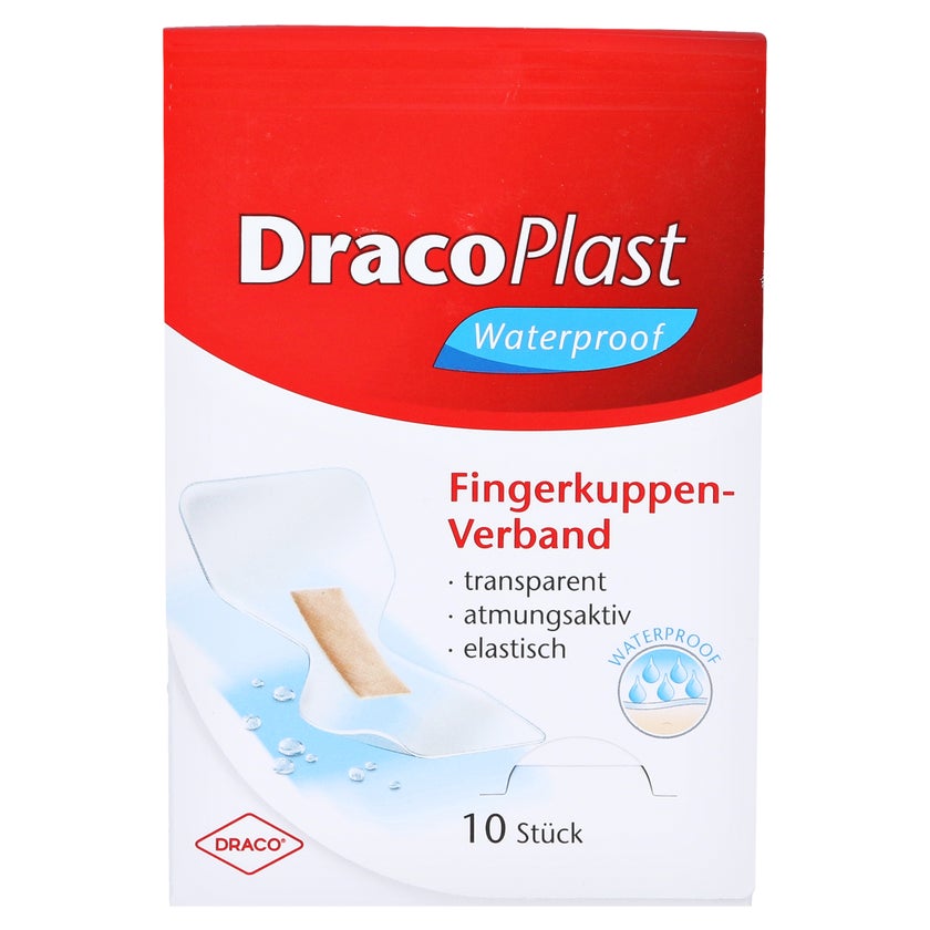 Dracoplast Waterproof Fingerkuppenpflast 10 St