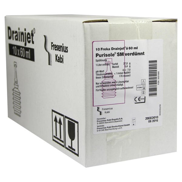 Freka Drainjet Purisole SM verdünnt Spül 10X60 ml