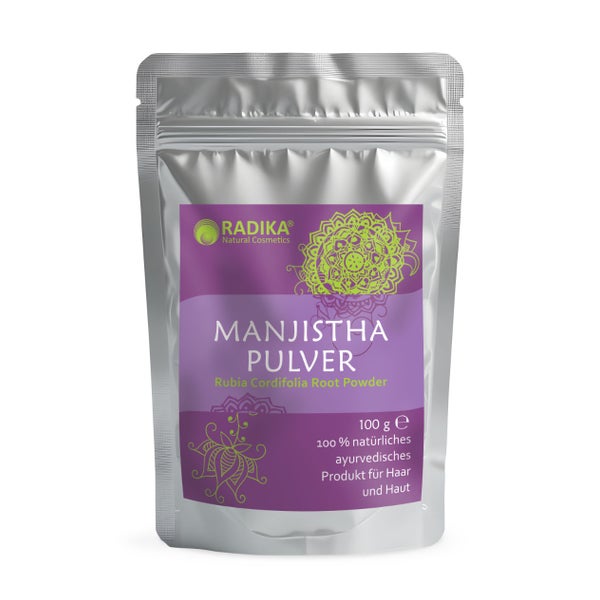 Bioherba Manjistha Pulver Rubia Cordifolia Root Powder 100 g