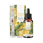 Produktabbildung: Vitamin D3 & K2 Tropfen Depot für Erwachsene (20.000 I.E.) - SONNENELIXIER - 1.200 vegane Tropfen für 300 Dosierungen - NATURTREU® 30 ml