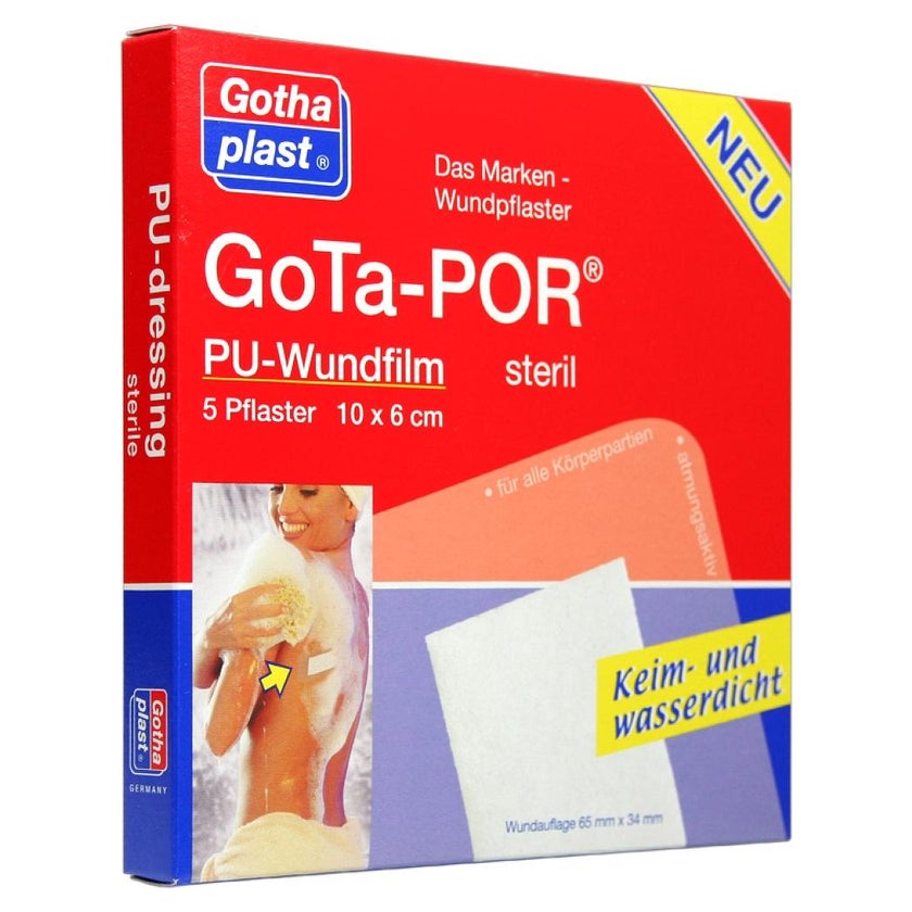 GOTA POR PU Wundfilm 10x6cm steril 5 St