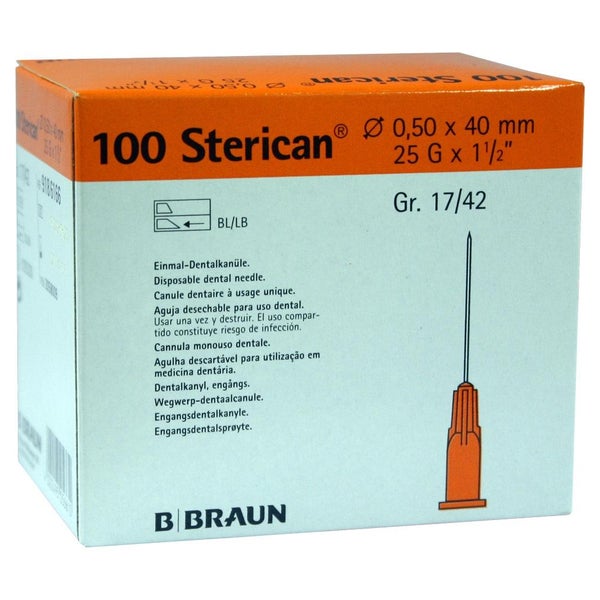 Sterican Dentalkan.luer 0,5x40 mm 100 St