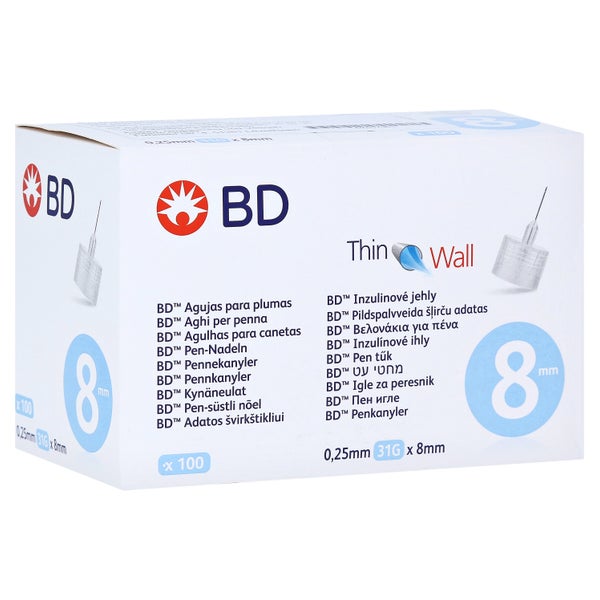 BD Micro-fine+ 8 Pen-Nadeln 0,25x8 mm 100 St