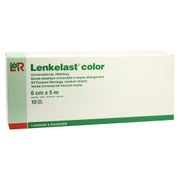 Lohmann Rauscher Lenkelast color Universalbinde - grün / 6 cm x 5 m 10 St