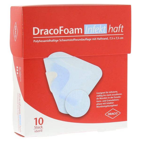 Dracofoam Infekt haft Schaumst.Wundauf.7 10 St