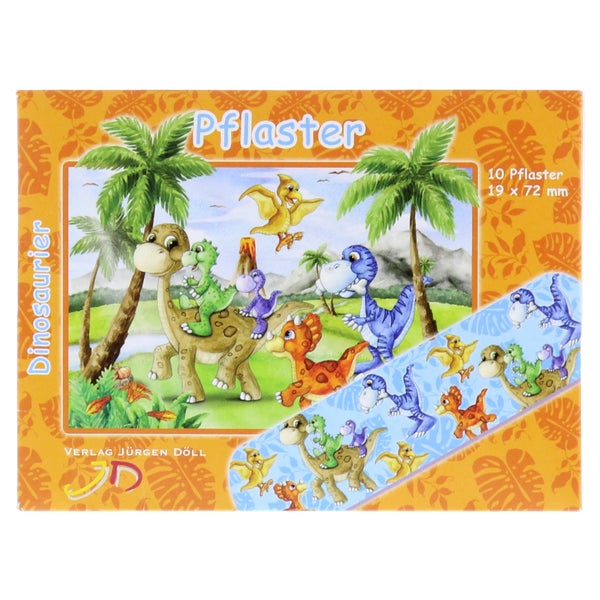 Kinderpflaster Dinosaurier Briefchen 10 St