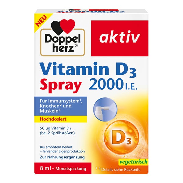 Doppelherz Vitamin D3 2000 I.e. Spray 8 ml