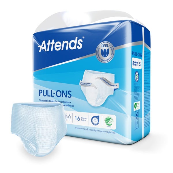 Attends Pull-Ons 8 Small, 60-90 cm Hüftumfang 4X16 St