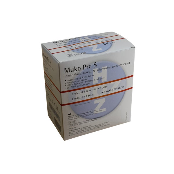 MUKO PRE S Mullkompressen 10x10 cm steri 25X2 St