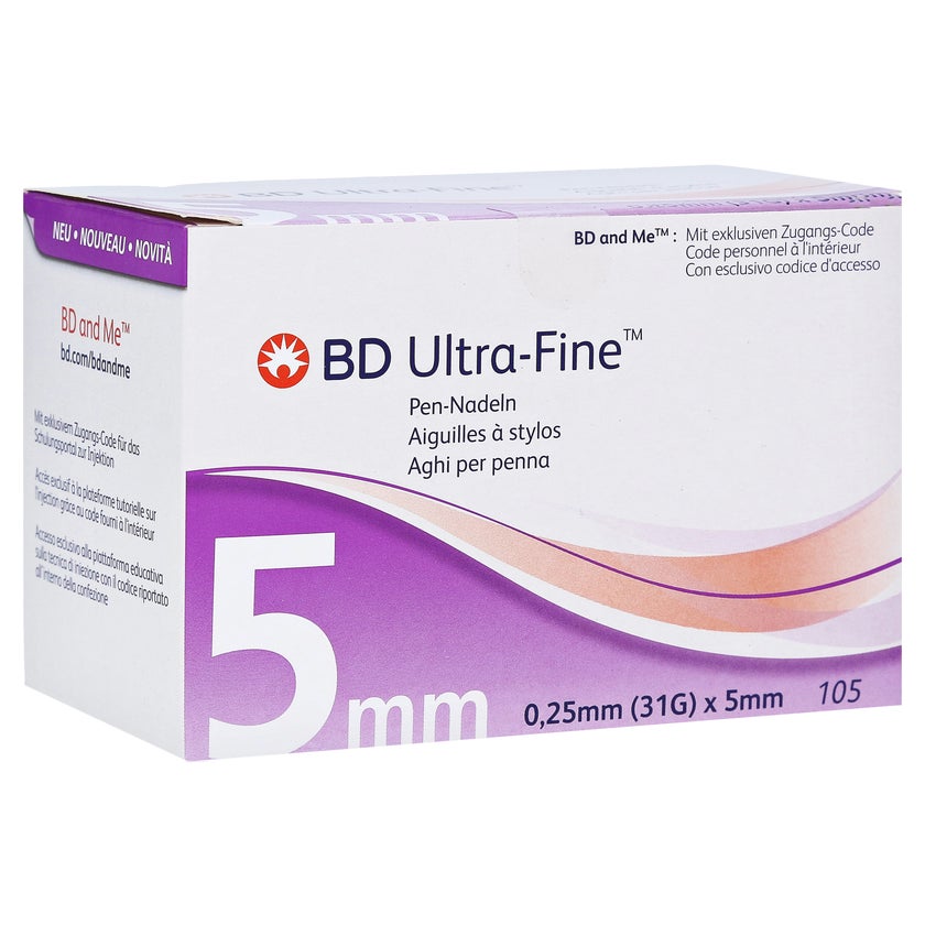 BD Ultra-fine Pen-nadeln 5 mm 31 G 0,25 105 St