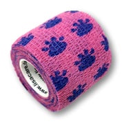 Produktabbildung: LisaCare selbstklebender Verband - Tatze Rosa - 5cm x 4,5cm 1 St
