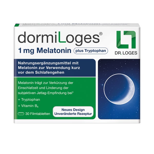 dormiLoges Melatonin plus Tryptophan 30 St