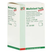 Produktabbildung: Lohmann & Rauscher Mollelast haft kohäsive Fixierbinde weiß - 4 m x 8 cm 1 St
