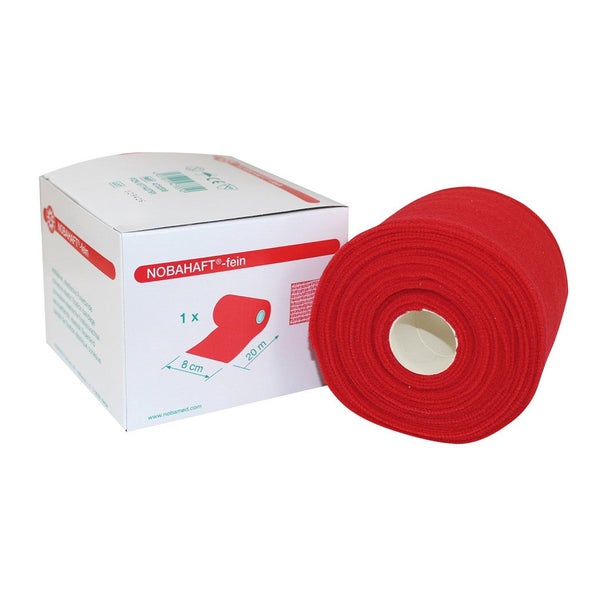 Noba Nobahaft-fein kohäsive Fixierbinde, rot, 10 cm x 20 m 1 St