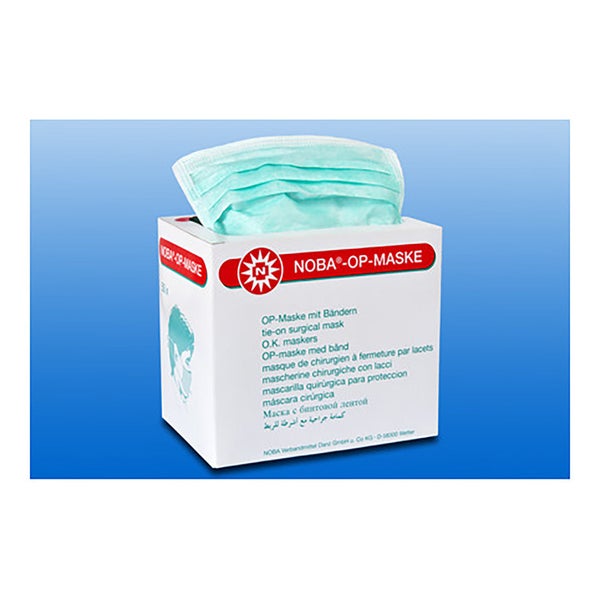 Noba Op-Maske grün Brillenträger 50 Stück 50 St