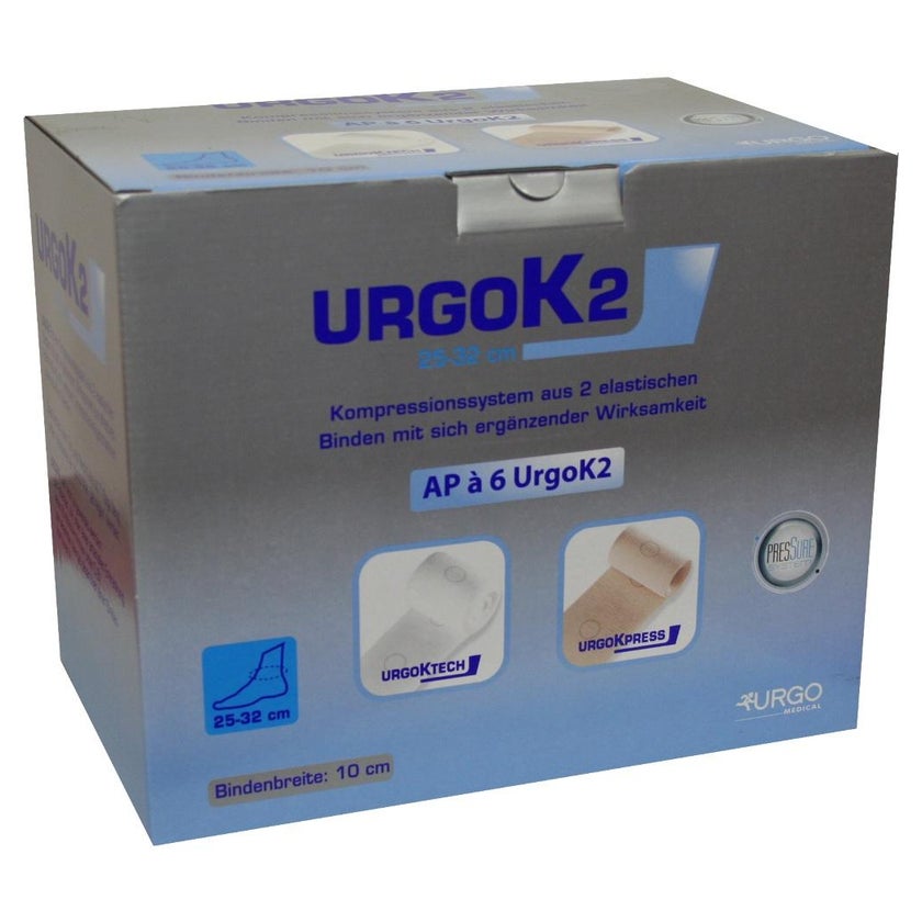 Urgok2 Kompr.syst.10cm Knöchelumf.25-32c 6 St