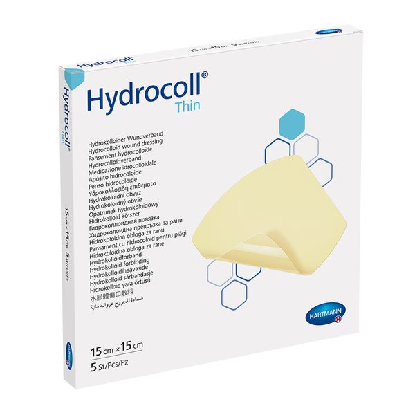 Hydrocoll thin 15 x 15 cm 5 St