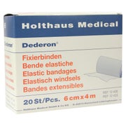 Produktabbildung: Holthaus Medical Dederon Fixierbinde 4 m - 1 Packung = 20 Stück lose in der Schachtel, Maße: 6 cm x 4 m 20 St