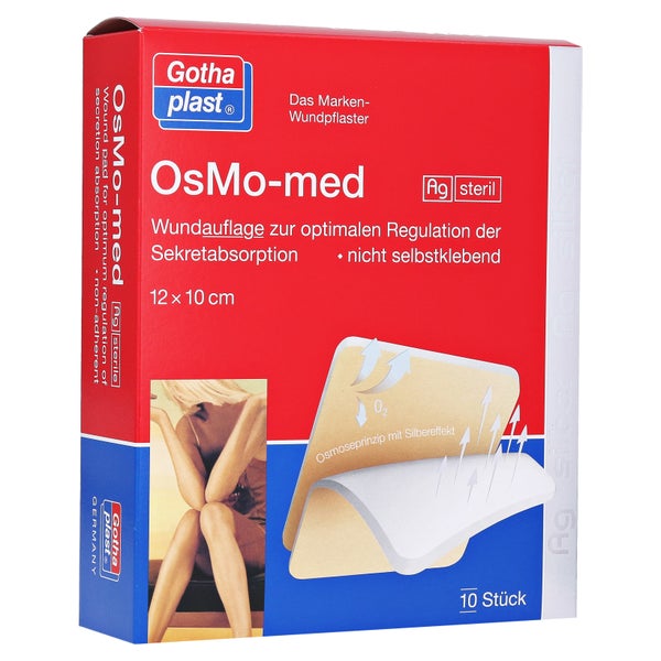 OSMO MED AG Wundauflage steril 10x12 cm 10 St