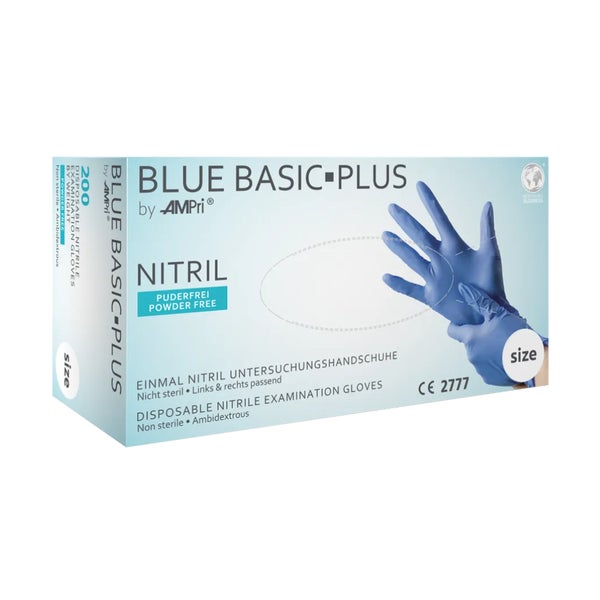 BLUE Basic Plus U.Hands.Nitril unste.pud 200 St 200 St