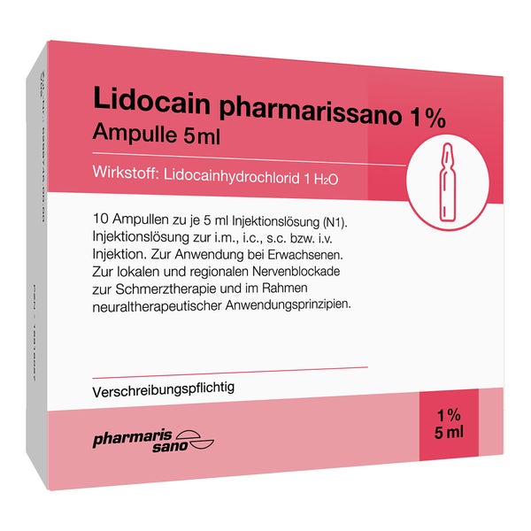 LIDOCAIN pharmarissano 1% Inj.-Lsg.Ampullen 5 ml 10X5 ml