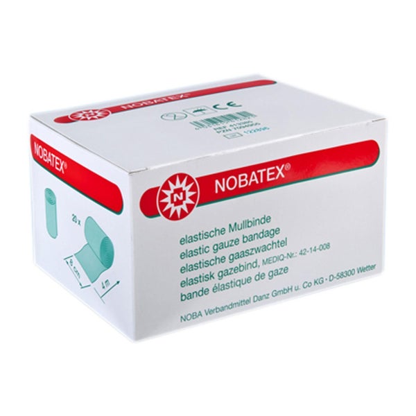 NOBA Nobatex elastische Mullbinden ohne Folie 20 Stück - 4 m x 10 cm 20 St