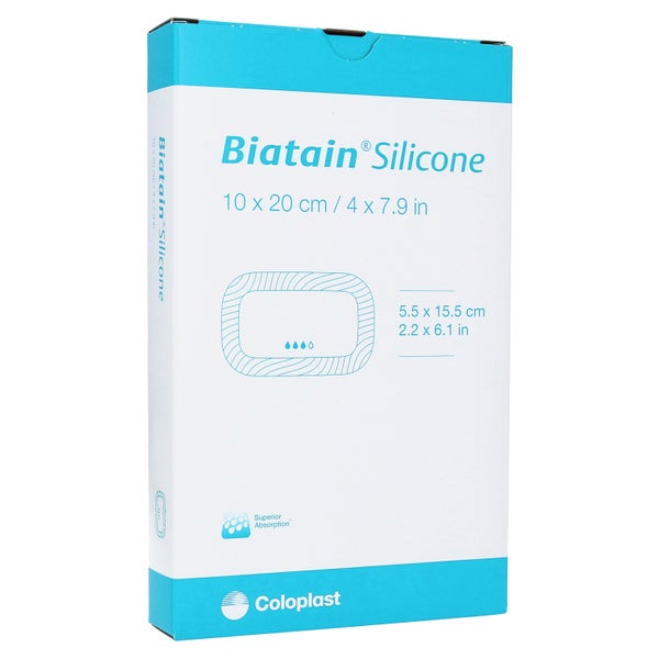 Biatain Silicone Schaumverband 10x20 cm 5 St