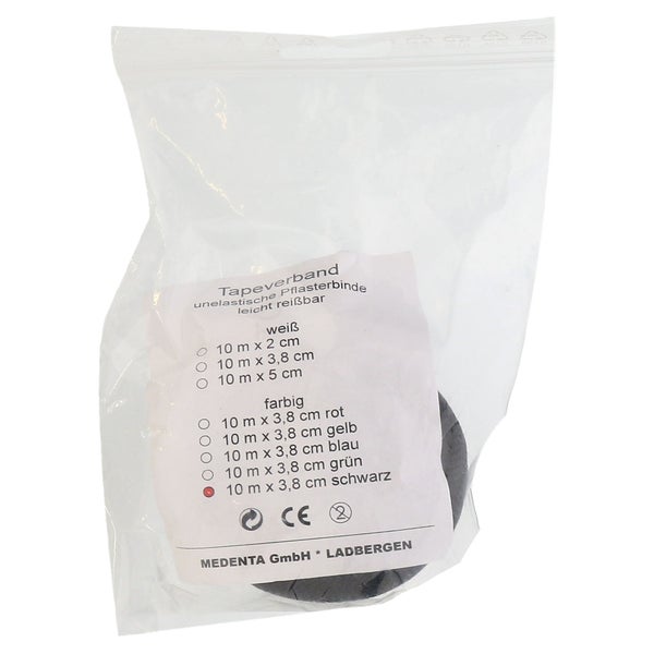 Tapeverband 3,8 Cmx10 m schwarz 1 St