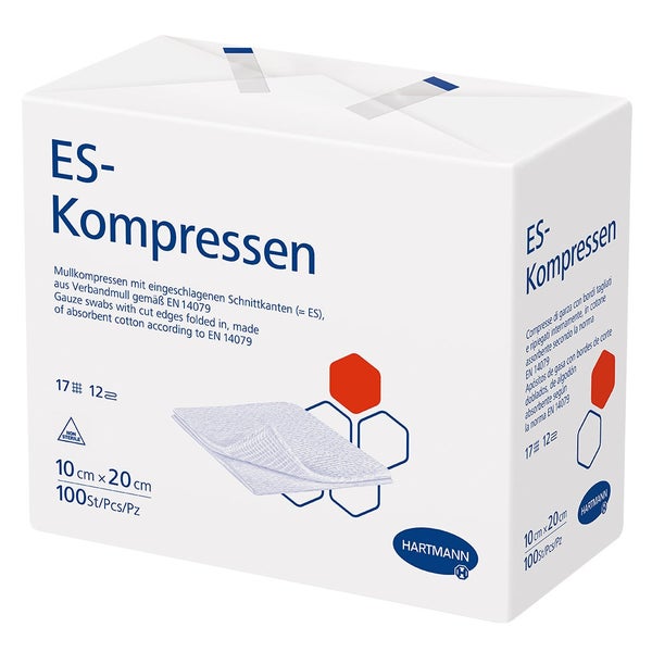 Hartmann ES-Kompressen unsteril 12- lagig 100 Stück - 10 x 20 cm 100 St