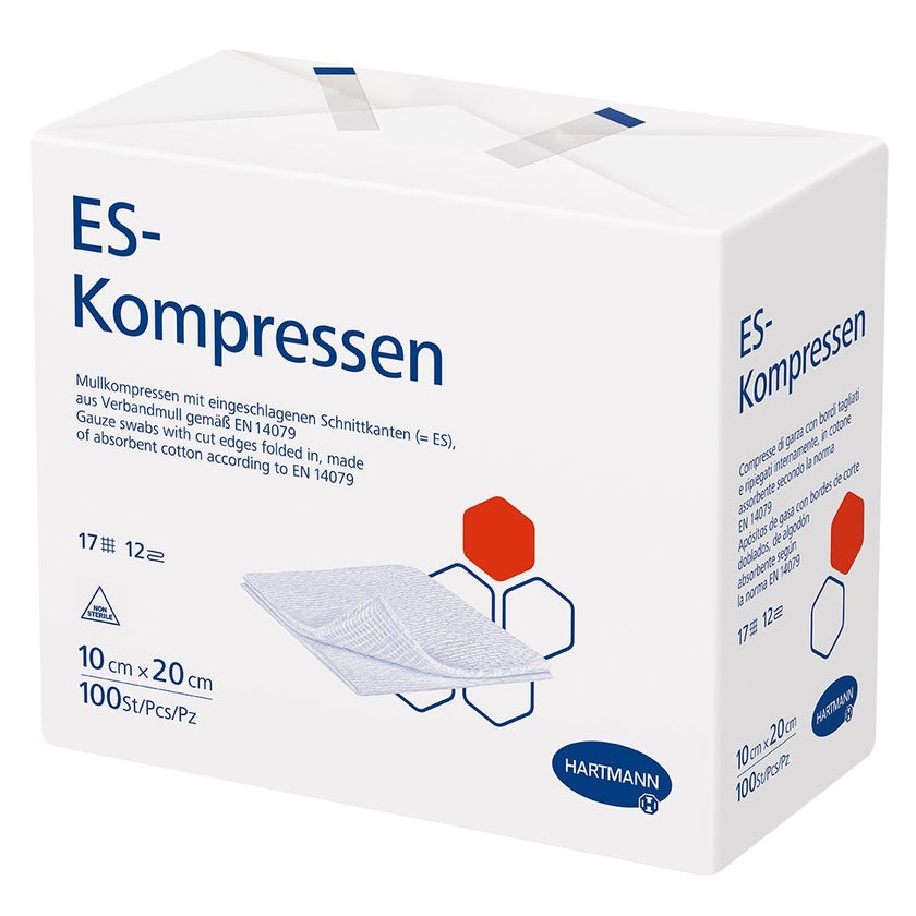 Hartmann ES-Kompressen unsteril 12- lagig 100 Stück - 10 x 20 cm 100 St