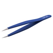 Splitterpinzette, blau, rostfrei, 9 cm 1 St